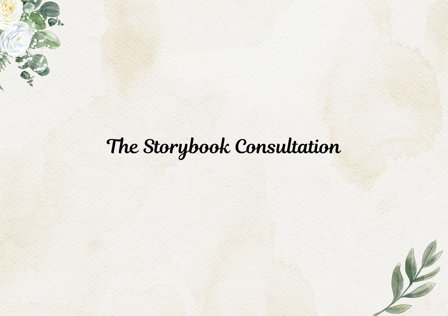 Storybook Consultation